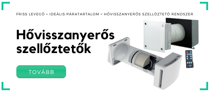 Hővisszanyelős szellőztetők
